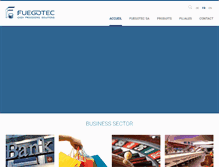 Tablet Screenshot of fuegotec.ch